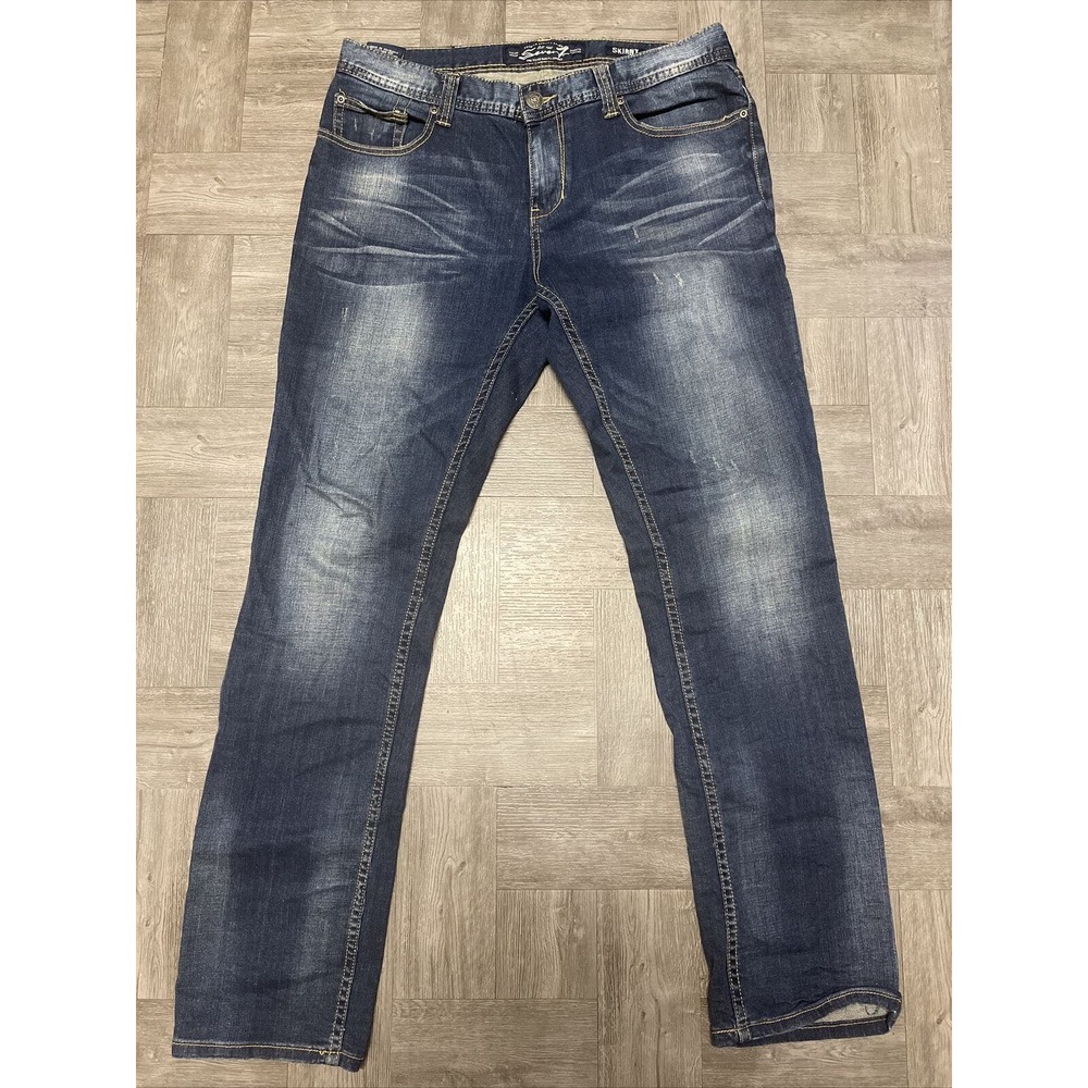 Mens Seven7 Skinny Denim Blue Jeans Size 34x34
